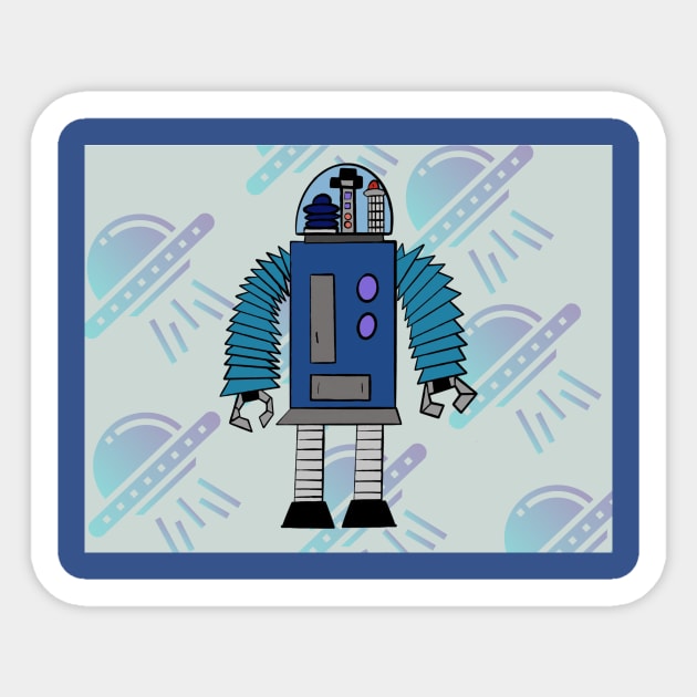 February Forbidden Robot Sticker by Soundtrack Alley